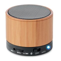 Boxa rotunda wireless bambus Boxa rotunda wireless bambus
