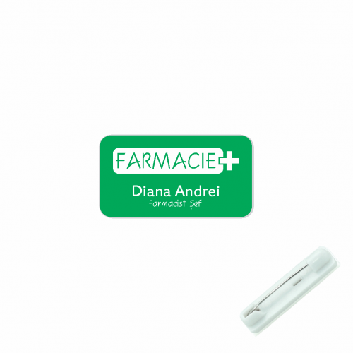 Ecuson Gravat, material acrilic - sistem prindere ac Ecuson Gravat, material acrilic - sistem prindere ac