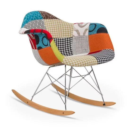 Scaun balansoar patchwork BUC 243B multicolor Scaun balansoar patchwork BUC 243B multicolor