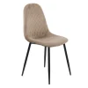 Scaun de bucatarie din catifea BUC 237X bej Scaun de bucatarie din catifea BUC 237X bej