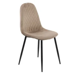 Scaun de bucatarie din catifea BUC 237X bej