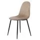 Scaun de bucatarie din catifea BUC 237X bej