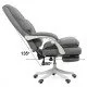 Scaun directorial textil cu suport de picioare OFF 426 gri