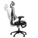 Scaun ergonomic multifunctional cu suport lombar SYYT 9508 gri