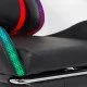 Scaun de Gaming cu suport de picioare si LED RGB OFF 303 rosu cu negru