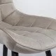 Scaun living din catifea si cadrul metalic  BUC 206 bej