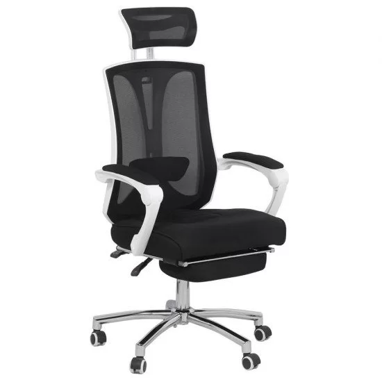 Scaun de birou ergonomic cu suport de picioare OFF 420 negru Scaun de birou ergonomic cu suport de picioare OFF 420 negru
